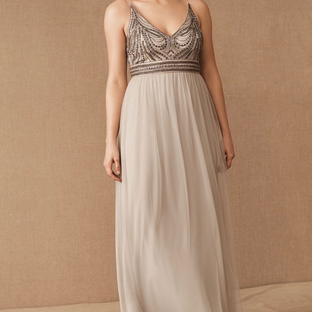 BHLDN Vilette Dress in fog